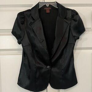 Strawberry Black Dress Jacket, Size Large